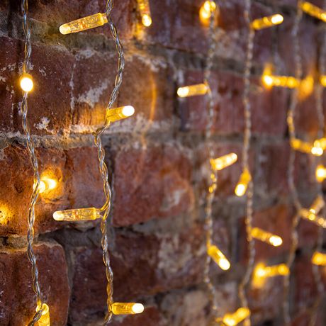 Гирлянда профессиональная Светодиодный Дождь 2х1.5м эффект мерцания прозрачный провод 220В тепло-белый - 235-316 NEON-NIGHT