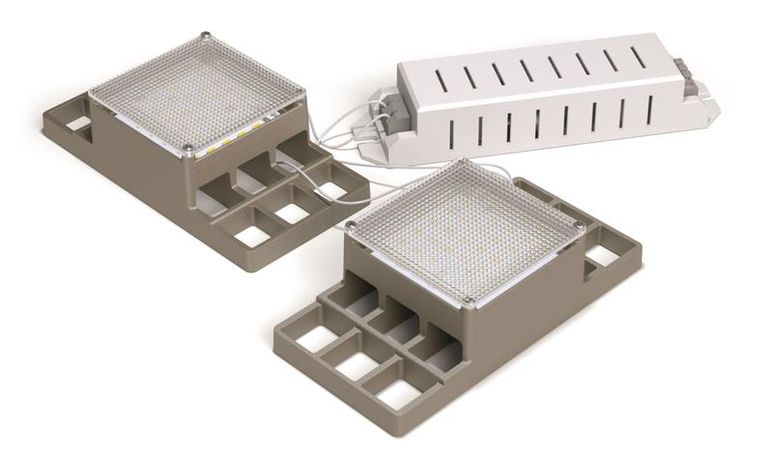 Светильник АТ-ДВО-07-33-15-X "Albatross" 33Вт 4100лм LED 5000К 120град IP20 микропризма (решетка 75х75) АТОН АТДВО073315X