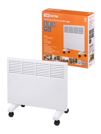 Конвектор электрический ЭК-1500С, 1500 Вт, регул. мощн. (750/1500 Вт), термостат, СТИЧ, | SQ2520-1205 TDM