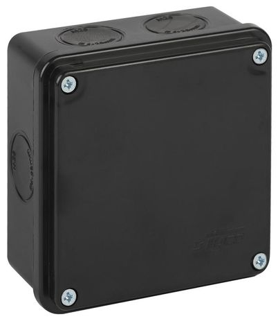 Коробка распределительная ОП 100х100х50мм двухкомпонентн. 7 вводов IP66 черн. Ruvinil 67250Ч TYCO