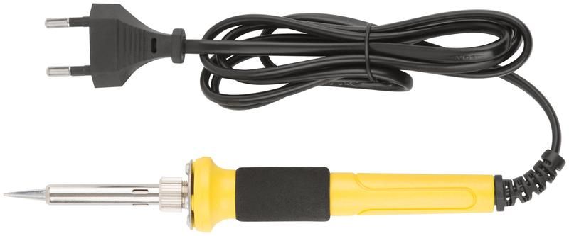 Паяльник 220В, керамический нагревательный элемент,пластиковая ручка, конусное медное жало, 50Вт - 60493 РОС