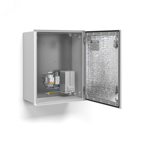 Термошкаф всепогодный (климатический) с обогревом, из армированного стекловолокном полиэстера, IP66, -40° - +80°С, 218Вт, 230В, 400х500х200мм. 55003 Тахион ТШП-3 дуб55003