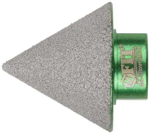 Фреза алмазная конусная для УШМ, хвостовик М14, 2-38 мм - 36991 РОС