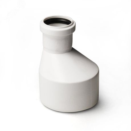 Переход эксцентрический для малошумной канализации 50x40 мм - ST515040W PRO AQUA