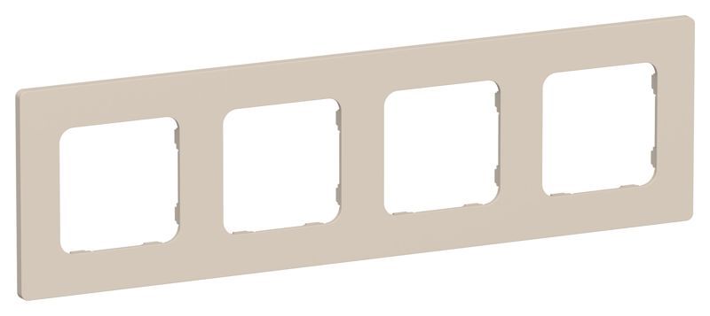 Рамка 4-м СП FLITE РУ-4-К-ФлЛ льняной IEK FI-M42-32-20-K88 IEK арт. FI-M42-32-20-K88