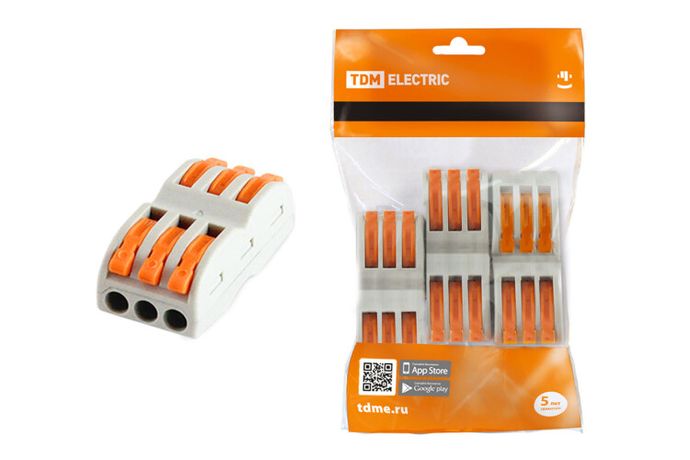 Соединительная проходная клемма СК-413-2 (2,5мм2) (3 шт/упак) | SQ0527-0052 TDM