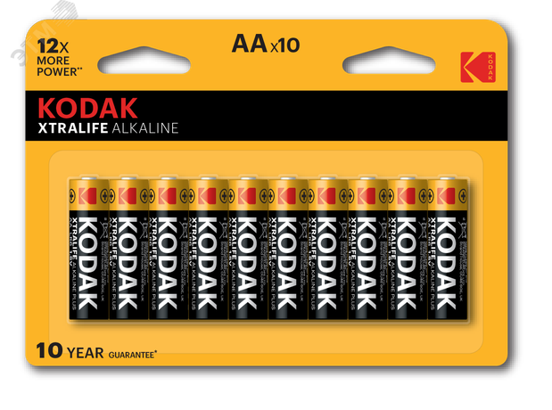 Батарейка LR6-8+2BL XTRALIFE Alkaline [KAA-8+2] - Б0014330 Kodak KODAK арт. Б0014330