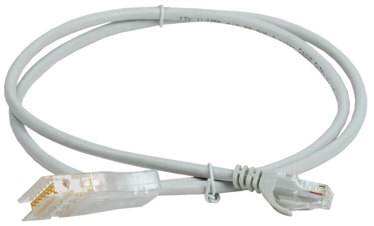 Патч-корд (коммутационный шнур) 110-RJ45 4 пары категория 5 серый (2м) - PC01-11045-4P2M IEK