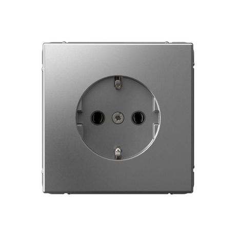 Розетка ArtGallery 16А с заземл. механизм сталь SE GAL000943 APC