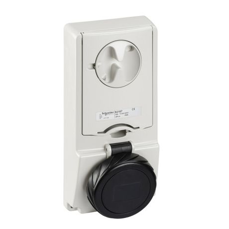 ПАНЕЛЬНАЯ РОЗЕТКА UNIKA С ДЕРЖ ПРЕДОХР 16A 3PNE 480-500 IP65 | 82188 Schneider Electric