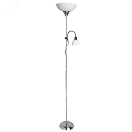Торшер DUETTO E27 2х60Вт Металл Серебро - A9569PN-2SS Arte Lamp