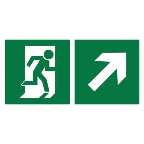 Рассеиватель BS-DR-4.E37"Напр. к эвакуац. выходу направо вверх" Белый свет a21019