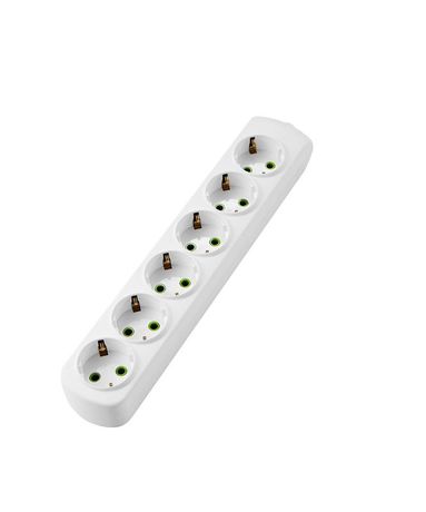 Колодка 6-м с заземл. Letitia LEZARD 721-0600-601