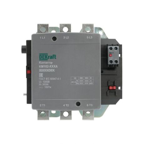 Контактор 400А 110В_АС АС3_ АС4 1НО+1НЗ КМ-102 | 21966DEK DEKraft APC