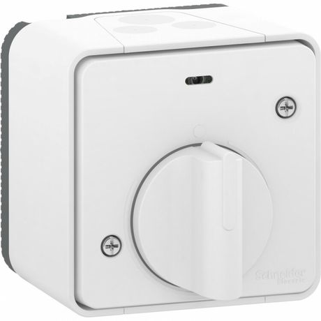 Выключатель ОП Mureva Styl IP55 с таймером (реле времени) бел. SchE MUR39067 Schneider Electric