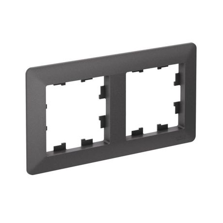 Рамка 2-м AtlasDesign Air базальт/дым. черн. SE ATN221402 APC