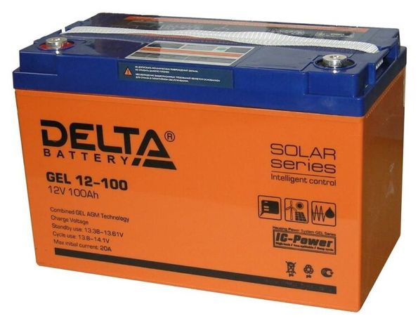 Аккумуляторная батарея Solar серии GEL 12-100 12В/100Ач | DELTA