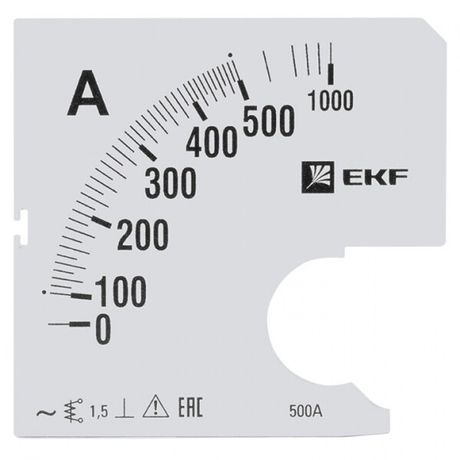 Шкала сменная для A961 500/5А-1,5 EKF PROxima | s-a961-500