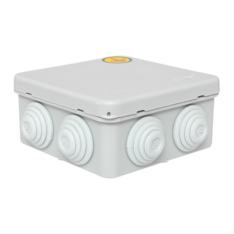 Коробка уравнивания потенциалов КУП-030-031 с крышкой наружная (85х85х40) для прямого монтажа 8 мембр. вводов серая IP55 EKF - plc-kmr-030-031-g