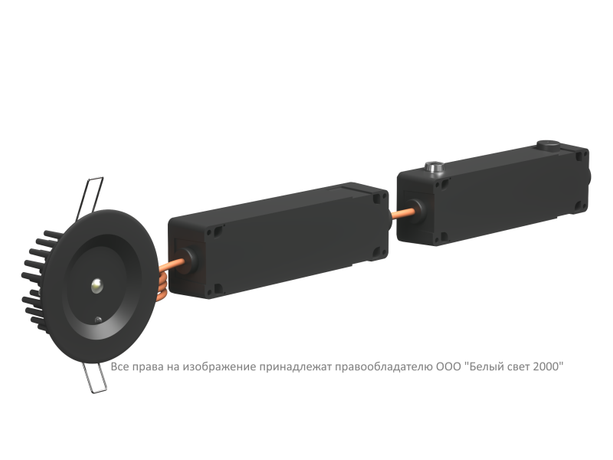Светильник аварийный BS-ARUNA-83-L3-INEXI3 IP65 Black Белый Свет a31905