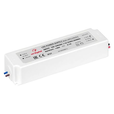 Блок питания ARPV-LV48100-A (48V, 2.1A, 100W) (Arlight, IP67 Пластик, 3 года) |025496(1)| Arlight