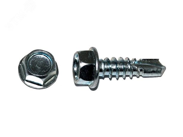 Саморез кровельный 4.8х19 по металлу сверло №2 безшайбы оцинкованный - 309338 Руфкомплект