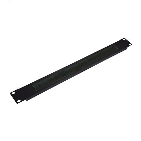 Огранизатор щеточный NTSS, крепление 19 1U, черный RAL 9005 - УТ000084737 NTSS-BO-1U-BL