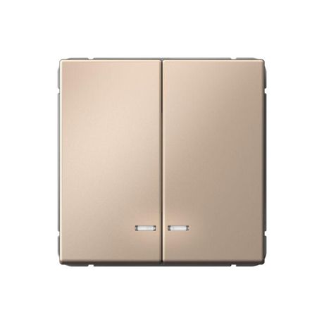 Выключатель 2-кл. ArtGallery (сх. 5а) 10AX с подсветкой быстрозажим. клем. механизм песочн. SE GAL001253S APC