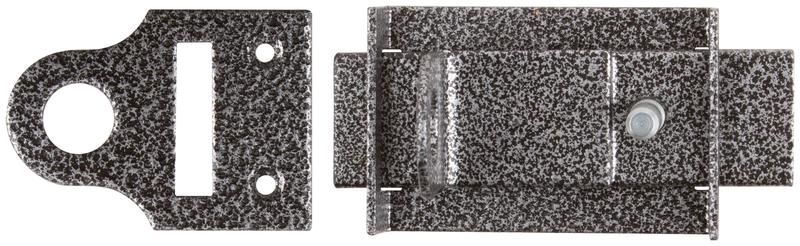 Засов накладной с проушинами серебр. 66676