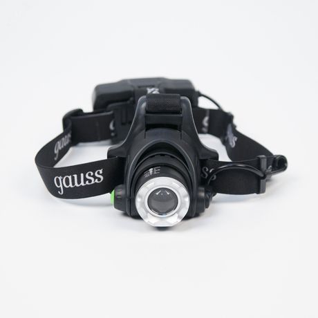 Фонарь светодиодный налобный 5 Вт 450 лм Черный IP44 аккумуляторный Li-ion 2400мАч GFL Gauss - GF407