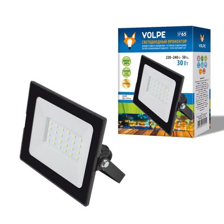 Прожектор светодиодный ULF-Q513 30W/BLUE IP65 220-240В BLACK 30вт, синий свет, черный | UL-00005813 Volpe Uniel