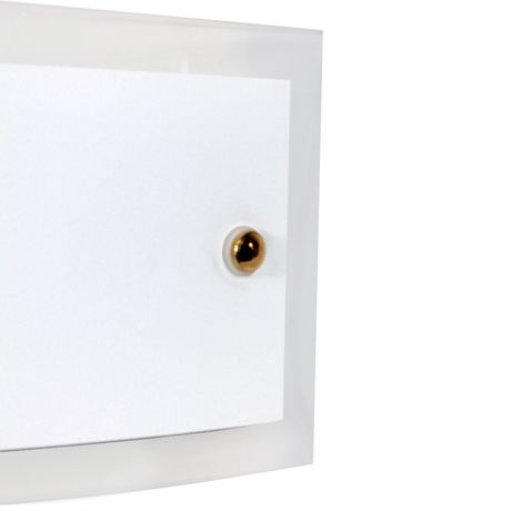 Светильник Консул 400х120 НББ 07-2х40-002 М76 матовый белый держ.винт золото ИУ - 1005205421 Элетех