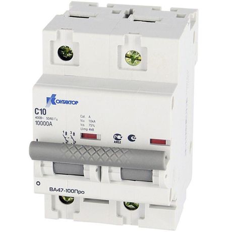 Выключатель автоматический ВА47-100Про, 2П, 20A, Icu-10kA, х-ка С | 7000322 Контактор (Legrand)