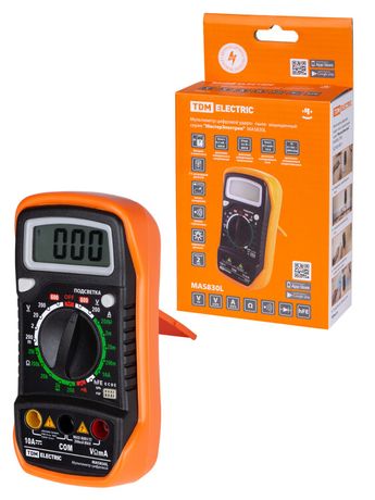 Мультиметр цифровой ударо- пыле- защищенный серия "МастерЭлектрик" MAS830L | SQ1005-0011 TDM
