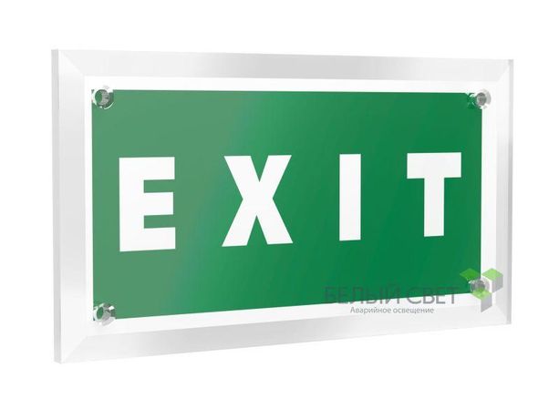 Знак безопасности PT-12228.E25"EXIT" Белый свет a20902 BS