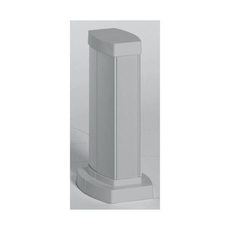 Snap-On мини-колонна алюминиевая с крышкой из алюминия, 2 секции, высота 0,3 метра, цвет алюминий | 653021 Legrand
