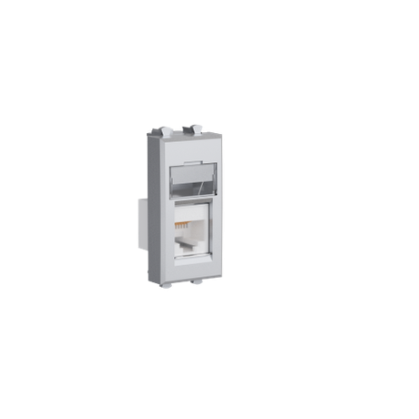 Компьютерная розетка RJ-45 модульная, кат.5е, "Avanti", "Закаленнаясталь", 1 модуль | 4404461 DKC ДКС