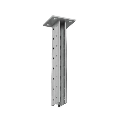 Стойка-Страт двойная усиленная 41х41 L350мм сталь 2.5 тройная перфорация HD85 КМ LO54468 КМ-Профиль