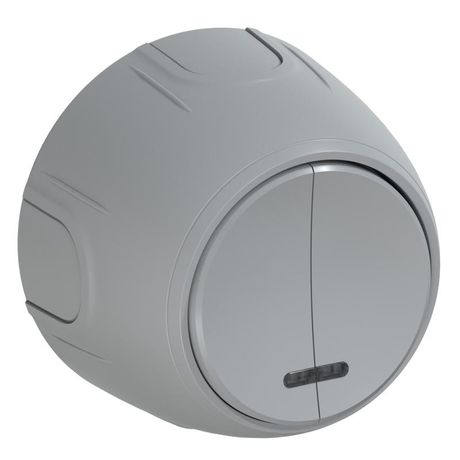 Выключатель 2-м Rotondo с подсветкой сер. OneKeyElectro 7700869 ССТ