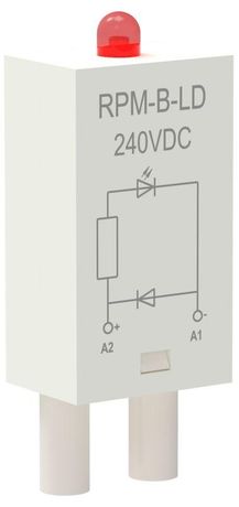 Модуль защиты для реле диод+светодиод 240В DC | RPM-B-LD-DC240V ONI IEK