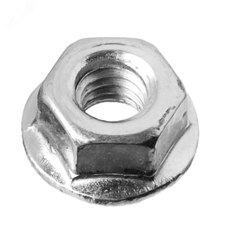 Гайка DIN 6923 М12 шестигранная с фланцем класс прочности 6 покрытие цинк - DIN6923-М12 Крепдил