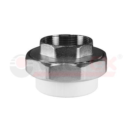 Муфта разъемная 50 х 2' ВР полипропиленовая PPR белая - 10155150 VALFEX
