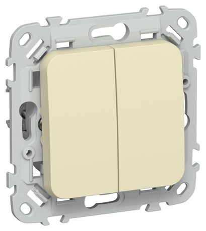 Выключатель проходной 2-кл. СП FLITE ВС62-1-0-ФлН 10А механизм навахо IEK FI-V22-0-10-1-K87 IEK (ИЭК) арт. FI-V22-0-10-1-K87