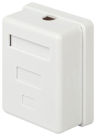 Компьютерная розетка ЭРА RJ-45 категория 5е неэкранированная 1-порт упаковка 1 шт. | Б0056901