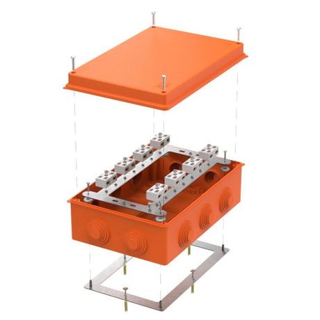 Коробка огнестойкая для о/п 40-0330-FR6.0-4-16-Р Е15-Е60 RAL2004 260х175х90 (7 шт/кор) | Промрукав Строитель