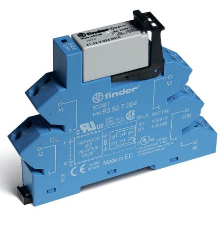 Интерфейсный модуль, электромеханическое реле; 2CO 8A; контакты AgNi; питание 12В AC/DC; категория защиты IP20 | 386200120060 Finder 38.62.0.012.0060