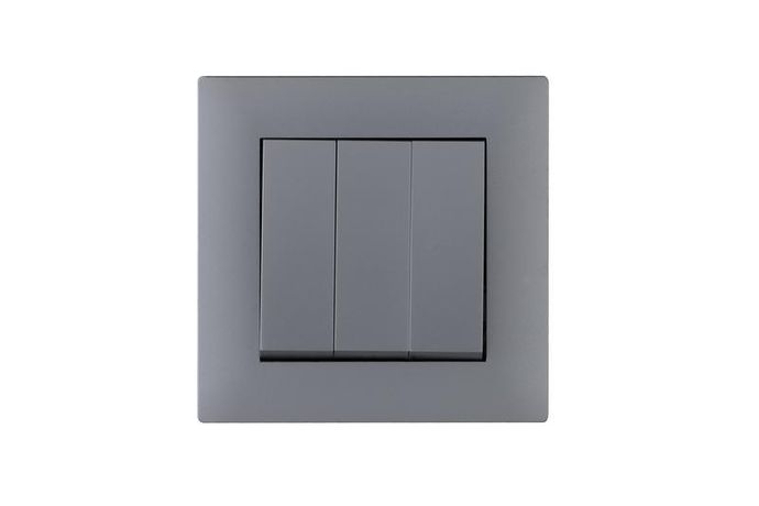 Выключатель 3-клав. 1 вход 3 выхода Karea RIZZ STAR сер. Makel 88065091