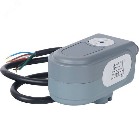 Сервопривод для шаровых зональных клапанов, ход 90гр, кабель 1м., 40 сек., 230V, 5 полюсов - SVM-0071-230005 STOUT RG008TIK6LLLLH