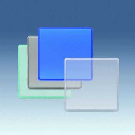 Клавиша сменная для 27101-, 27133-, 27201-, 27211-, 27251-, 27659-62 (65), S27Pl, прозрачный - 2720010-108 Simon