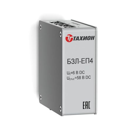Устройство грозозащиты РоЕ 4хRJ45, 250 МГц, IP20, на 35 мм DIN-рейку - 20121 Тахион